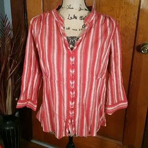 St. John's Bay Button Up Blouse
